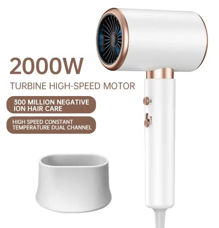 Sèche-cheveux Ionique 2400W professionnel. Power Dryer. Vent chaud et froid
