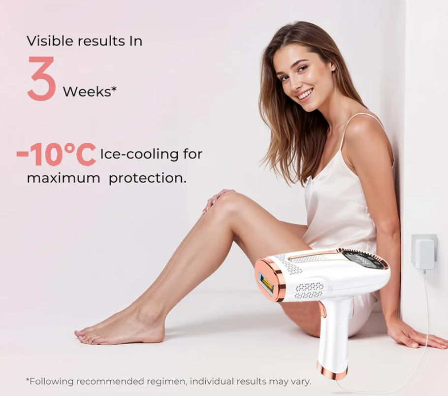 Épilateur Laser Indolore pour Hommes et Femmes, Flash 990000, Epilation IPL, Corps, Bikini, Visage permanent