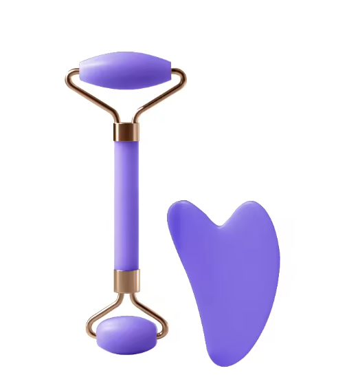Roller en résine pour le visage, le cou et les yeux, massage facial, planche à gratter, outils de soins de la peau, beauté du muscle