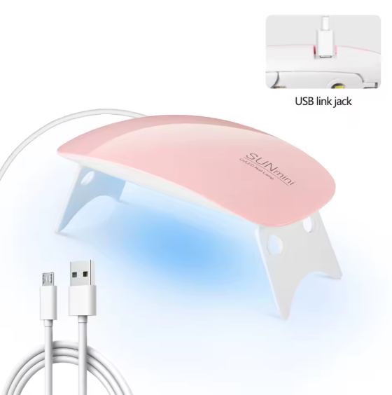 Lampe à ongles pliable 6w, Lampe à LED et UV. Gel, Vernis à ongles, Lampe, Outil de Manucure, Equipement Professionnel