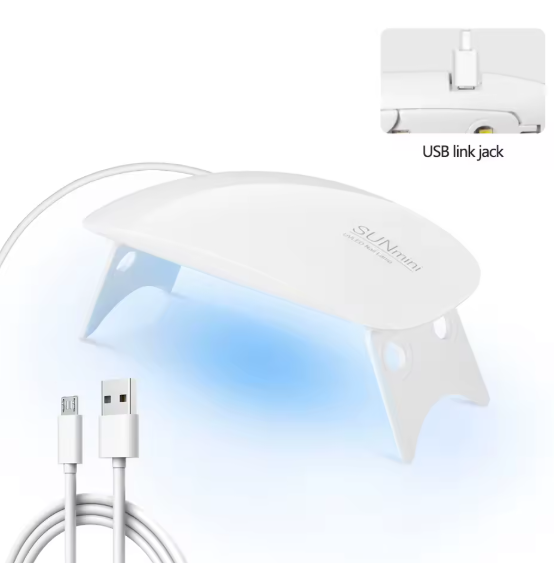 Lampe à ongles pliable 6w, Lampe à LED et UV. Gel, Vernis à ongles, Lampe, Outil de Manucure, Equipement Professionnel