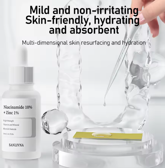 Sérum visage Niacinamide 10% + Zinc 1%. Sérum Hexapeptide Soin hydratant pour le visage