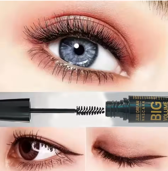 Mascara Curling 4D – Allongement, imperméable, résiste à la transpiration, longue durée, anti-tâches, unisexe, doux