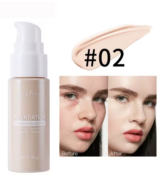 Fond de teint liquide résistant à la sueur, correcteur efficace, maquillage imperméable, cosmétiques professionnels