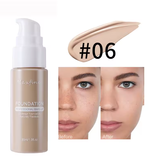Fond de teint liquide résistant à la sueur, correcteur efficace, maquillage imperméable, cosmétiques professionnels
