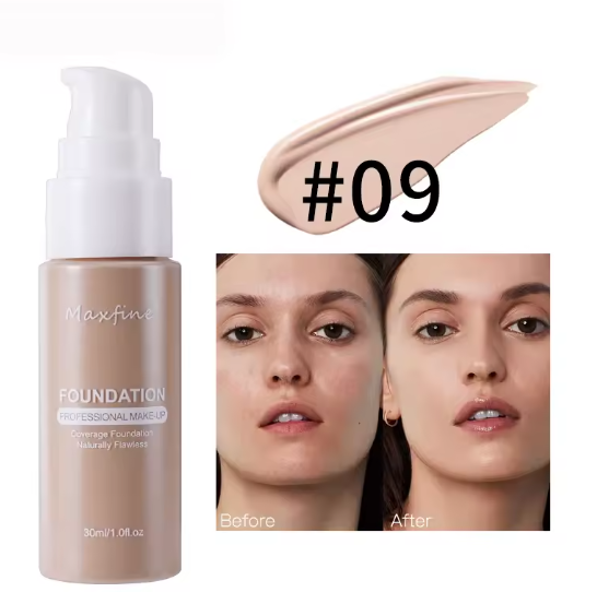 Fond de teint liquide résistant à la sueur, correcteur efficace, maquillage imperméable, cosmétiques professionnels