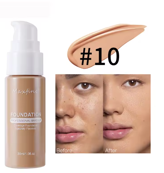 Fond de teint liquide résistant à la sueur, correcteur efficace, maquillage imperméable, cosmétiques professionnels