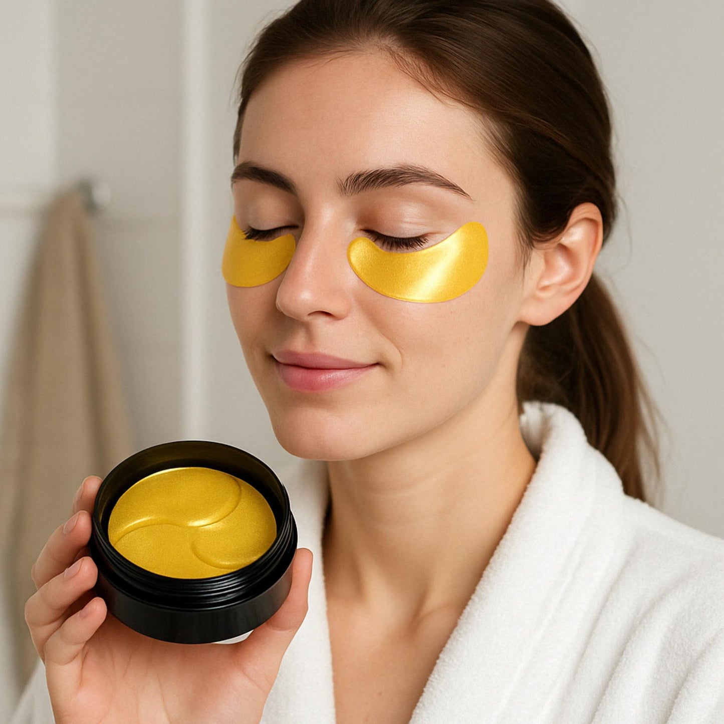 Patchs pour les yeux au collagène doré 24K, Anti cernes, Anti poches pour les yeux, Patchs Hydratants Anti-rides, Produits de soins pour la peau