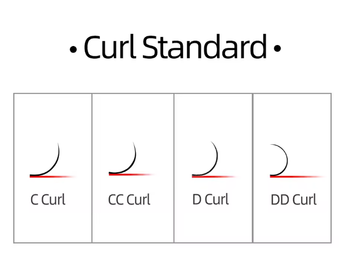 Boîte d’Extensions Cils Pro – 16 Rangées d'Extension de Cils Individuels Classiques Noir Mat Professionnel doux naturel
