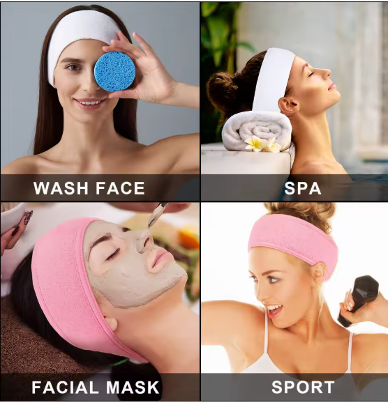Bandeau Cosmétiques Réglable – Confort et Élégance pour votre Routine Beauté