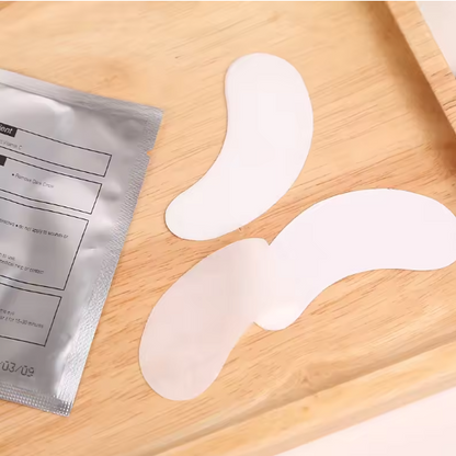 Patchs pour les yeux en Hydrogel, 50 paires, pour la construction d'extensions de cils, coussinets sous les yeux, autocollants pour cils greffés
