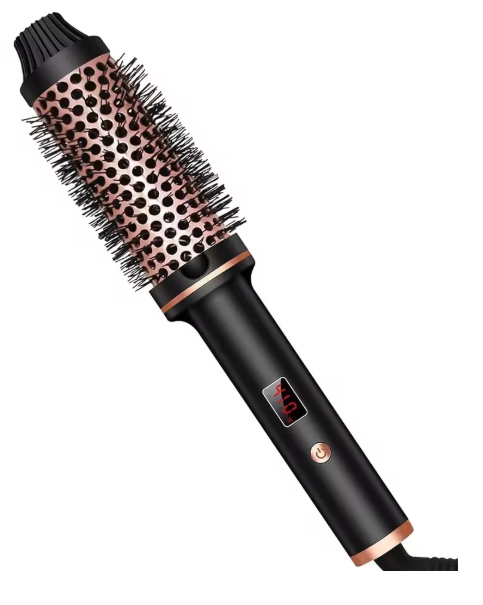 Fer à lisser ionique 3 en 1, fer à friser professionnel, brosse de coiffure chauffante, brosse thermique, anti-brûlure, baguette à boucles