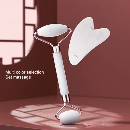 Roller en résine pour le visage, le cou et les yeux, massage facial, planche à gratter, outils de soins de la peau, beauté du muscle