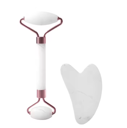 Roller en résine pour le visage, le cou et les yeux, massage facial, planche à gratter, outils de soins de la peau, beauté du muscle