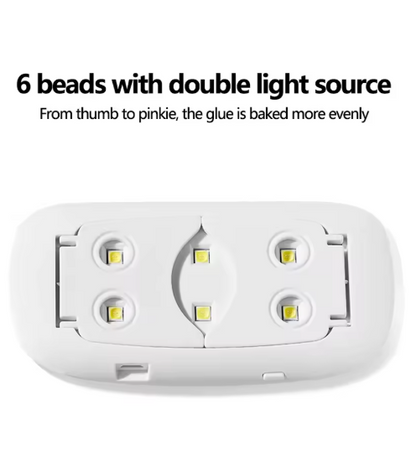 Lampe à ongles pliable 6w, Lampe à LED et UV. Gel, Vernis à ongles, Lampe, Outil de Manucure, Equipement Professionnel