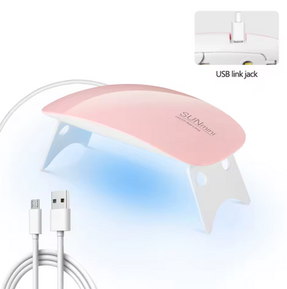 Lampe à ongles pliable 6w, Lampe à LED et UV. Gel, Vernis à ongles, Lampe, Outil de Manucure, Equipement Professionnel