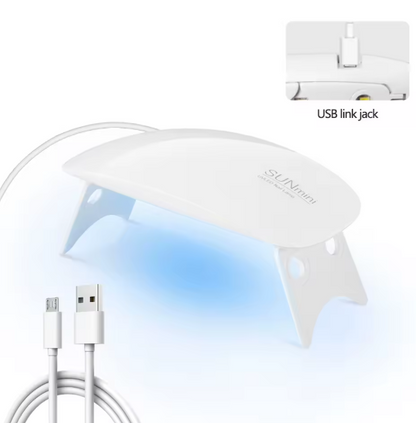 Lampe à ongles pliable 6w, Lampe à LED et UV. Gel, Vernis à ongles, Lampe, Outil de Manucure, Equipement Professionnel