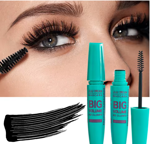Mascara Curling 4D – Allongement, imperméable, résiste à la transpiration, longue durée, anti-tâches, unisexe, doux