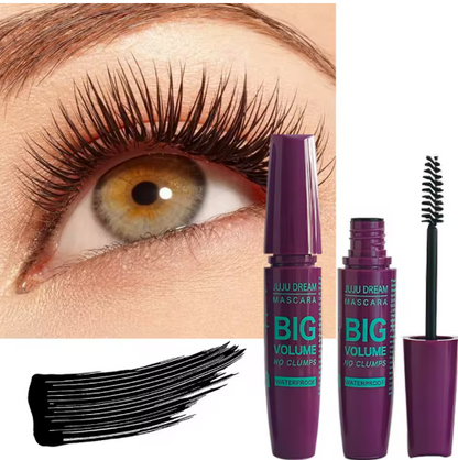Mascara Curling 4D – Allongement, imperméable, résiste à la transpiration, longue durée, anti-tâches, unisexe, doux