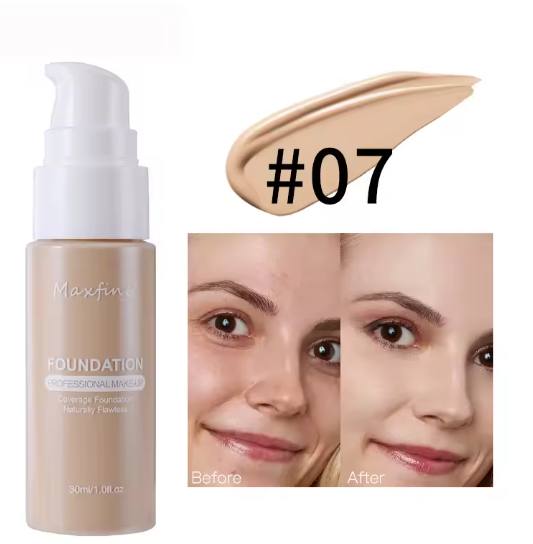 Fond de teint liquide résistant à la sueur, correcteur efficace, maquillage imperméable, cosmétiques professionnels