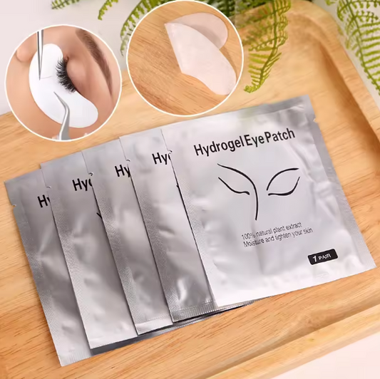 Patchs pour les yeux en Hydrogel, 50 paires, pour la construction d'extensions de cils, coussinets sous les yeux, autocollants pour cils greffés