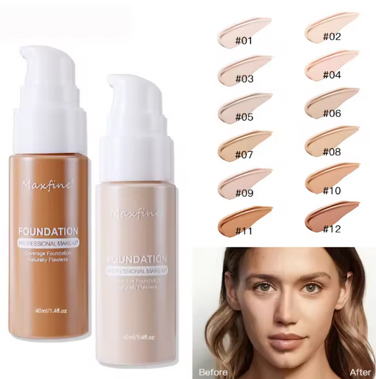 Fond de teint liquide résistant à la sueur, correcteur efficace, maquillage imperméable, cosmétiques professionnels