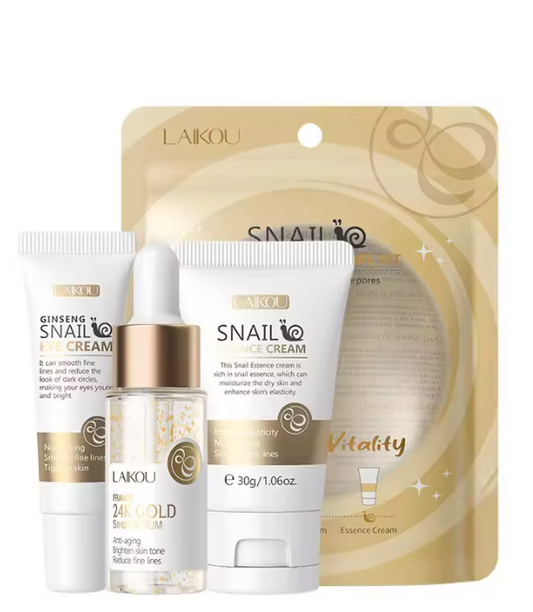 Pack 3 pièces K Beauty ensemble vitamine C 24K doré Sakura, soins de la peau, crème pour le visage, sérum, crème pour les yeux hydratant Anti rides